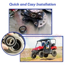 Kit De Rodamientos Y Sellos Para Rueda Trasera De Yamaha Kodiak 400 2003-2004 - 2 Piezas
