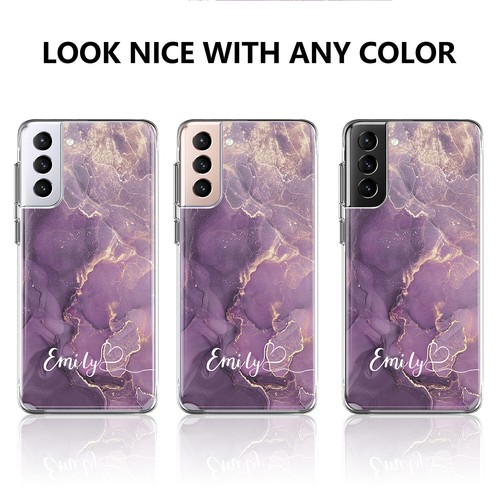 Personalised Marble Phone Case For Samsung Galaxy S25 S24 S23 A56 A15 A05S Cover - Picture 42 of 122
