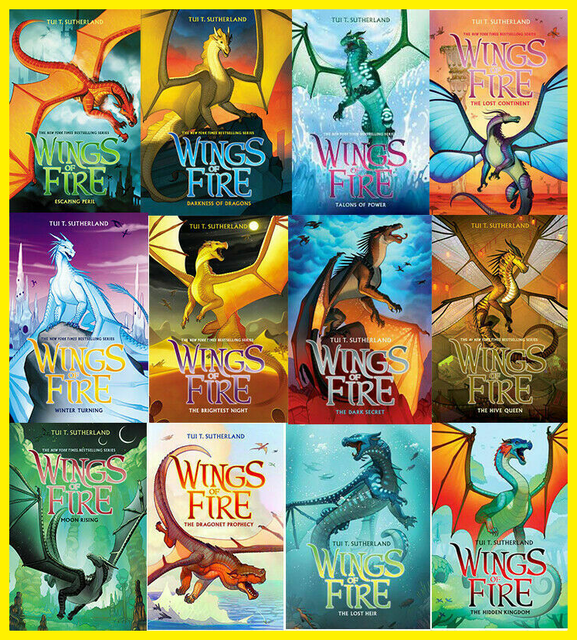 WINGS OF FIRE 5 Books Boxed Set By Tui T Sutherland 2012 2014