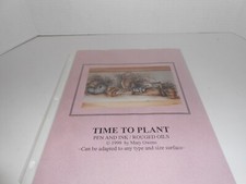 Time to Plant by Mary Owens / pen and ink / rouged oils