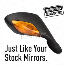 KiWAV -OE replacement mirror black fits Aprilia RSV 1000 R Factory '04-'09 x1 RH