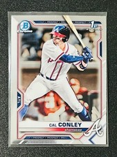Cal Conley 2021 Bowman 1st Draft Chrome Parallel #BDC-70 Prospect Rookie Card