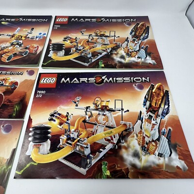 LEGO Mars Mission 7690 7697 7694 7648 Instruction Manuals - Books