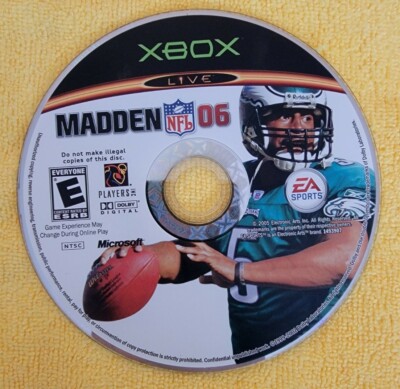 Madden NFL 06 - Xbox Microsoft Game disc only surface scratches 