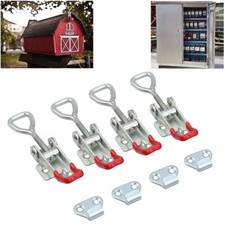 4X Latch Catch Stainless Steel Cabinet Boxes Handle Toggle Lock Clamp Hasp US
