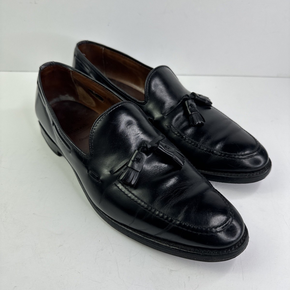 Allen Edmonds Grayson Tassel Loafer - Men\'s Dress Shoes Size 9 Allen Edmonds Grayson Tassel Loafers - Black Custom Calf  main image 2