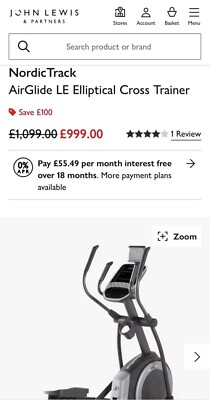 NordicTrack Manual Elliptical 43619396867 UK