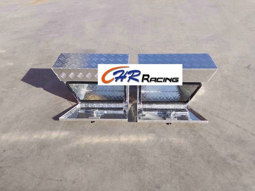 Pair Aluminium Undertray Under Tray Underbody Ute Tool Box toolbox 24"x10"x16" - Picture 2 of 5