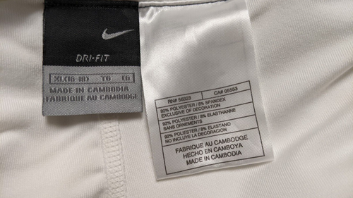 Women's Nike Dri Fit Tennis Skort in White with Black Trim Size Extra Large - Picture 6 of 7