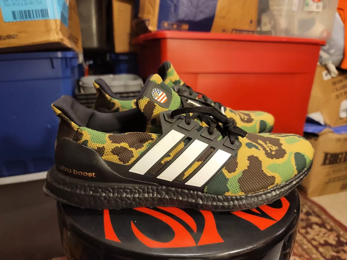 Adidas Ultra Boost 4.0 Bape Camo Size 15. F35097