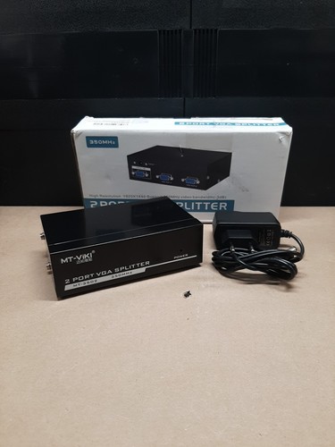 MT-VIKI VGA/SVGA 350 MHz 2-Port Video Splitter w/ Signal Booster (MT-3502)