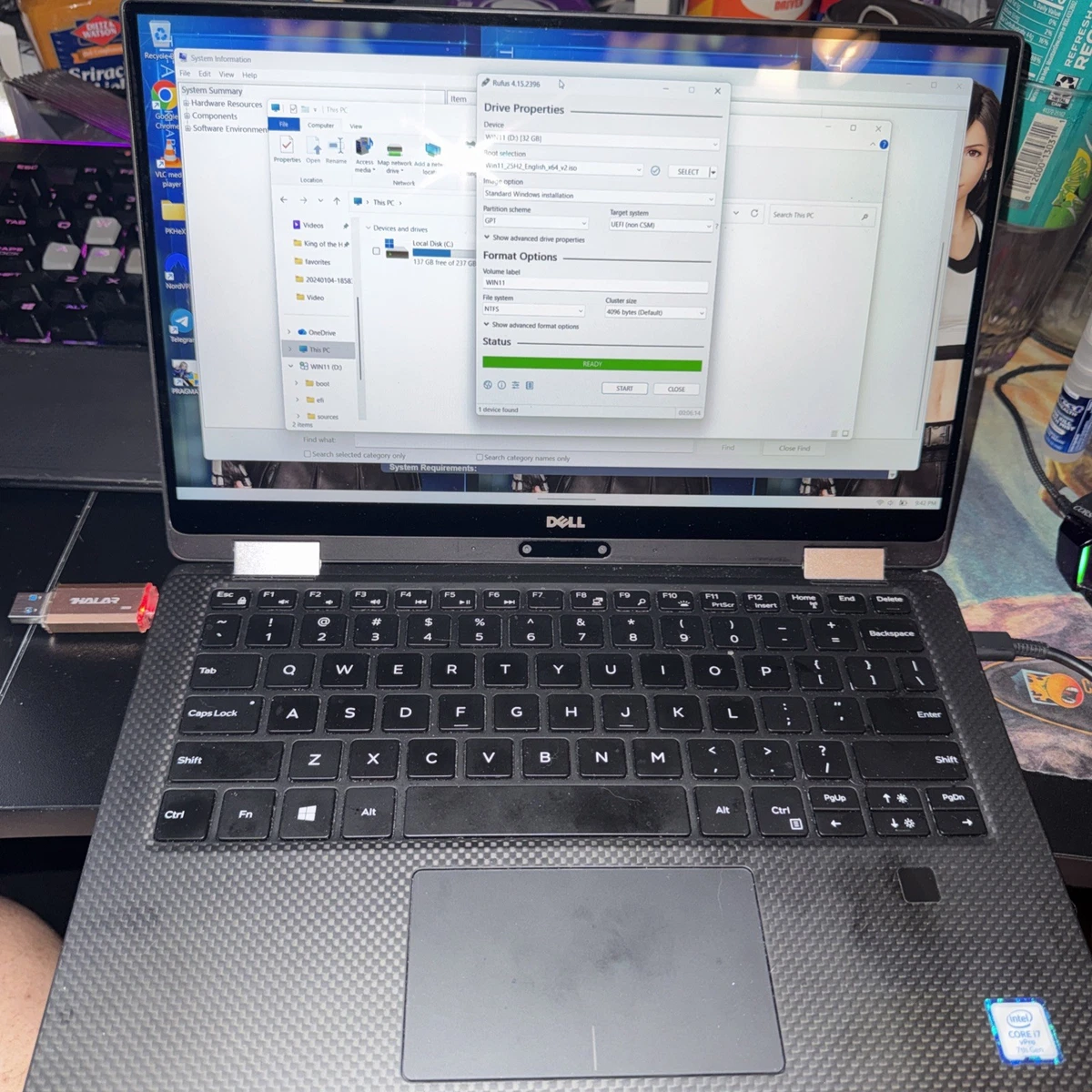 Dell XPS 13 9365 Intel Core i7 7th Gen. 16 GB RAM PC Laptops
