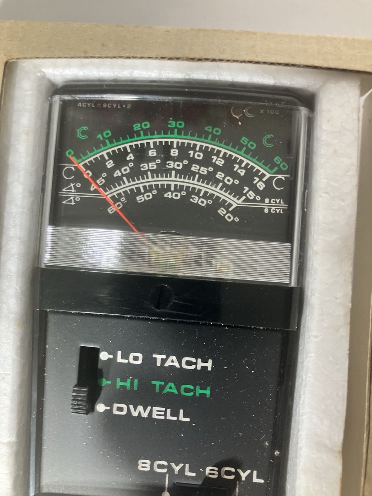 Vintage Cal Custom Hawk Dwell Tachometer Pocketune  Meter