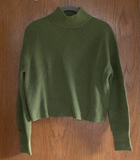 Lululemon Women  s Merino Wool Blend Ribbed Turtleneck Sweater W3GKCS 2 EUC