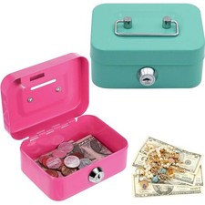 2 Stück Geldkassette Kleine, 11.5X8.5X5 cm Kleiner Safe, Jeder Geldkassette K...