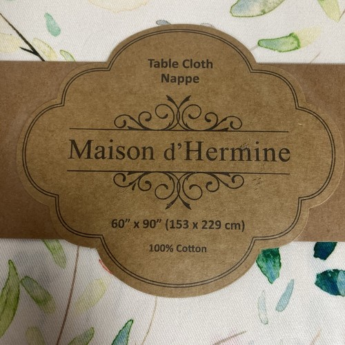 Maison d' Hermine Table Cloth Colmar Rectangle, 60"x90” 100% Cotton Botanical - Picture 2 of 4