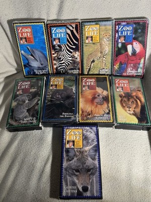 Zoo Life Jack Hanna 9 VHS Tape Lot Animal 90s Nostalgia Nature