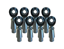 8pc 3/8" Bore Heim Joint Kit – 3/8"-24 Shank w/ Bungs & Nuts