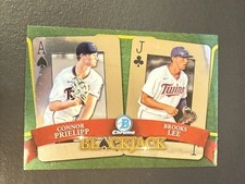 2022 Bowman Draft Connor Prielipp Brooks Lee Blackjack #BJ-6 Twins