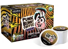 Punk Bunny Coffee Light Roast Light Club Coffee 10ct K-Cup Pod Box