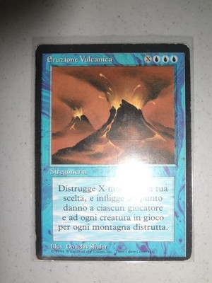 MTG MAGIC THE GATHERING CARD ORIGINAL VOLCANIC ERUPTION ITALIAN RARE FBB VINTAGE