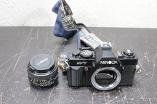 Minolta X-7 X7 Black 35mm Film SLR Camera MD 50mm 1:2 Lens