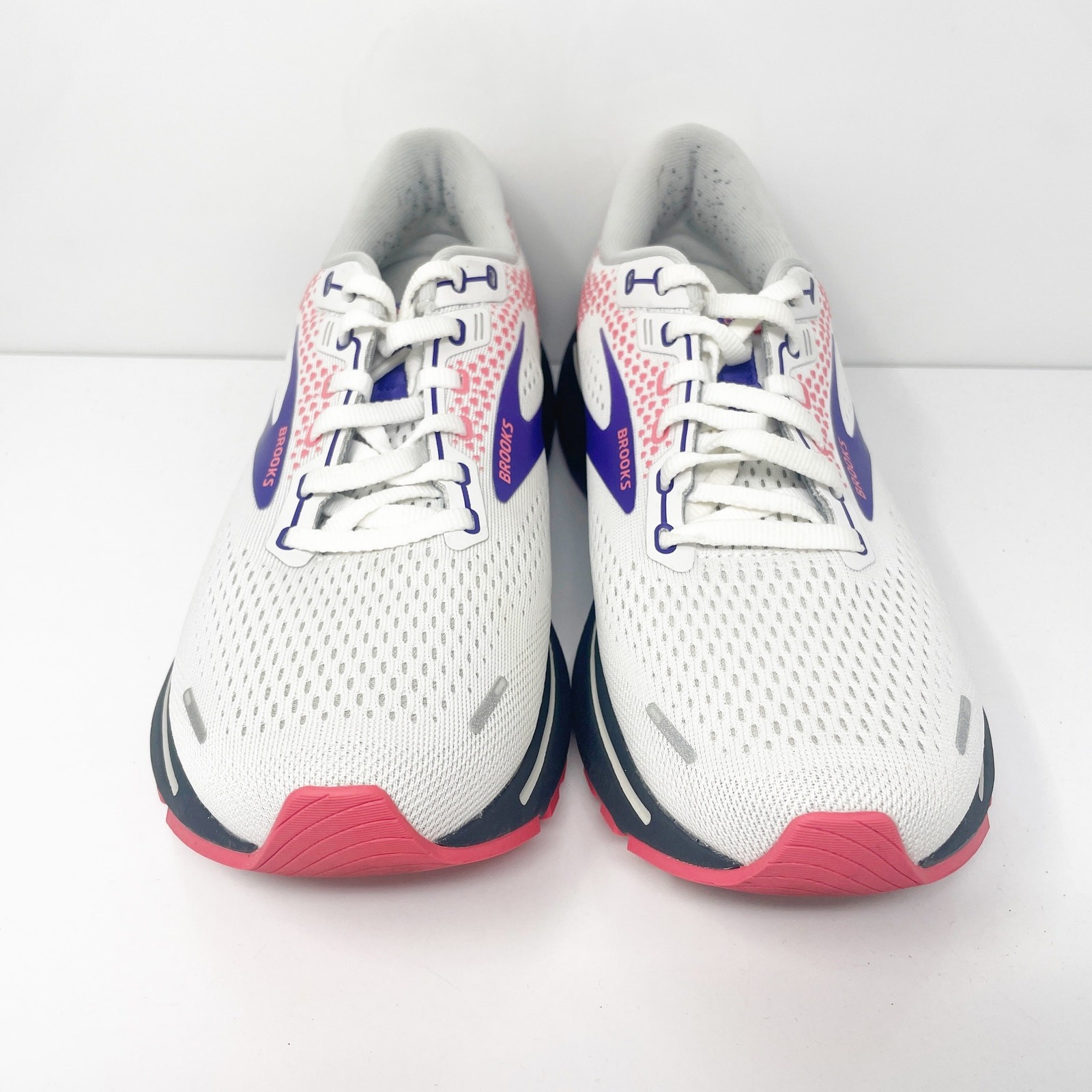 Brooks Womens Ghost 14 1203561B192 White Running Shoes Sneakers Size 10 B thumbnail 3