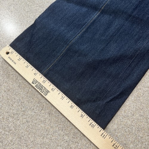 Cinq à Sept Long Azure Pants High Rise Wide Leg Indigo Denim Pants Size 6 - Picture 9 of 14