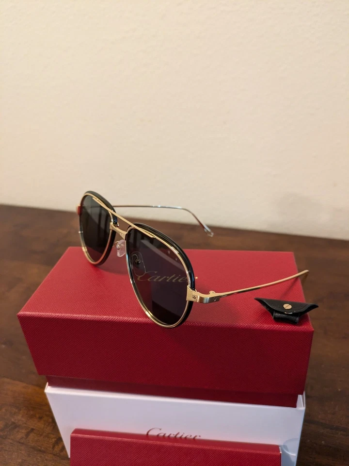 Cartier Santos Sunglasses Retail $1250.00 - Image 3 of 4