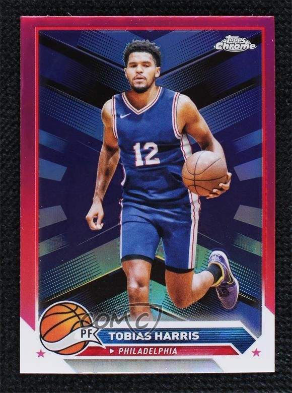 2023-24 Topps Chrome Pink Refractor Tobias Harris #70 9su
