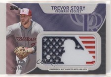 2017 Topps MLB Independence Day Silhouetted Batter Logo Trevor Story Patch g6p