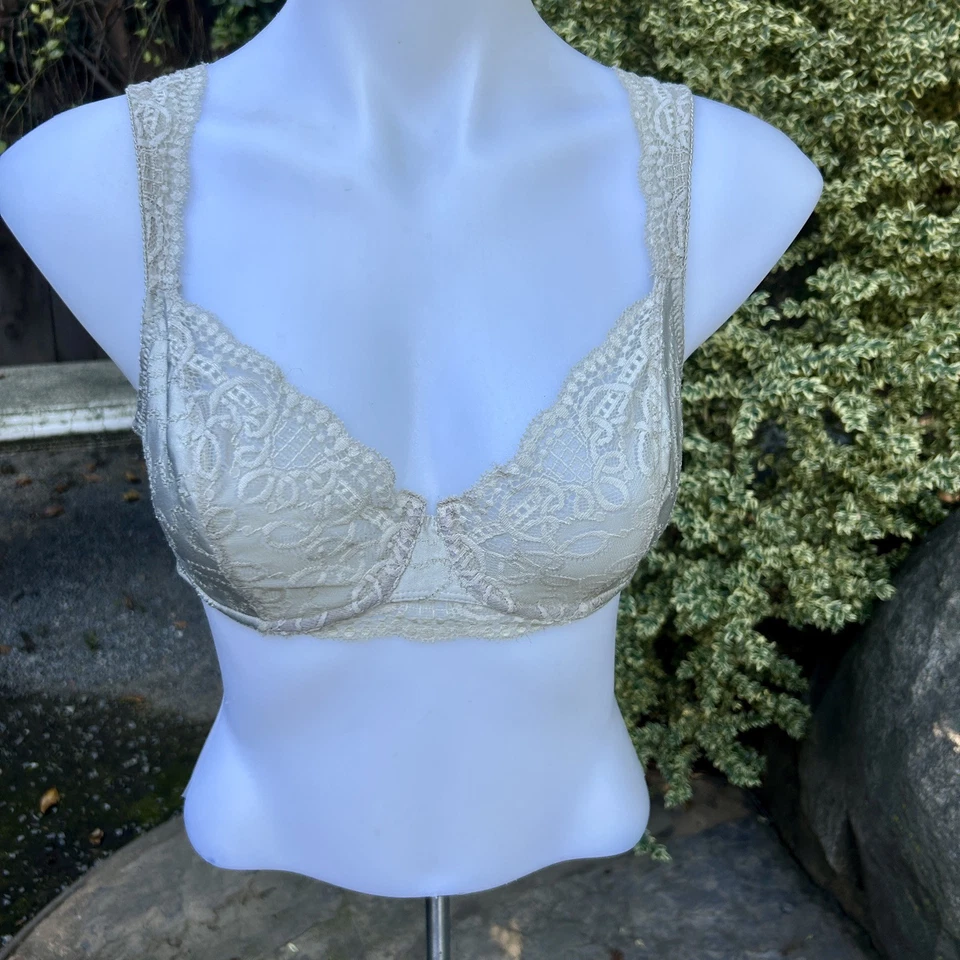 Sujetador balconette con aros sin forro beige topo Felina 32DD Foto 3 de 4