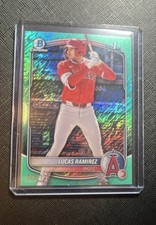 2025 Bowman Chrome Lucas Ramirez #BCP-135 Aqua Shimmer Refractor /125 (RC)