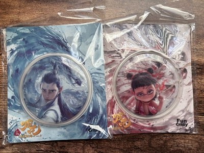 Ne Zha 2 Movie - Ne Zha & Ao Bing - Ink Style Character Badge (Set of 2)