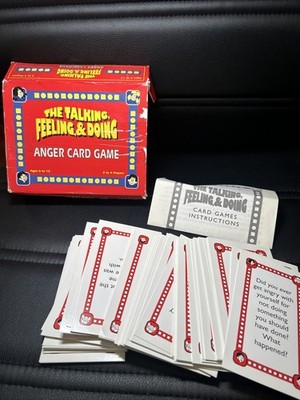 The Talking Feeling and Doing Anger Card Game Cards Only 2004 Vintage Education