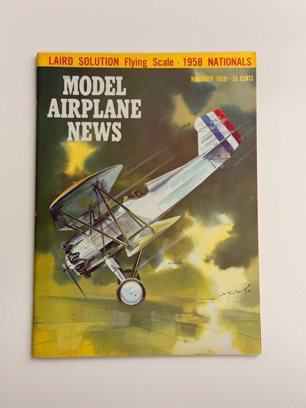 Rare MODEL AIRPLANE NEWS November 1958 Nationals Laird Solution Flying Scale