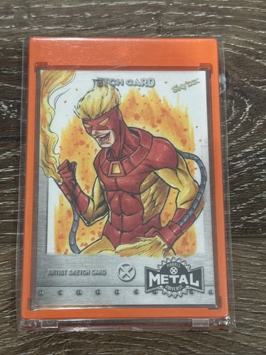 2020 2021 UD Marvel X-Men Metal Universe Pyro Etch Sketch by Marlo Martos