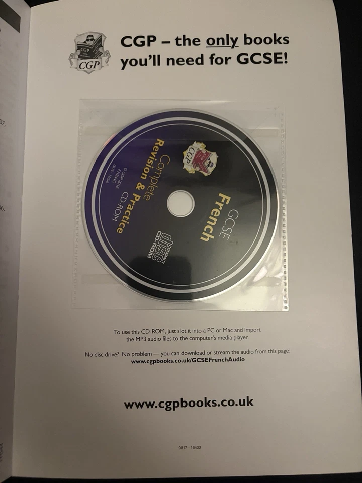 GCSE French CGP Revision and Practice *WITH* CD - Image 2 of 3