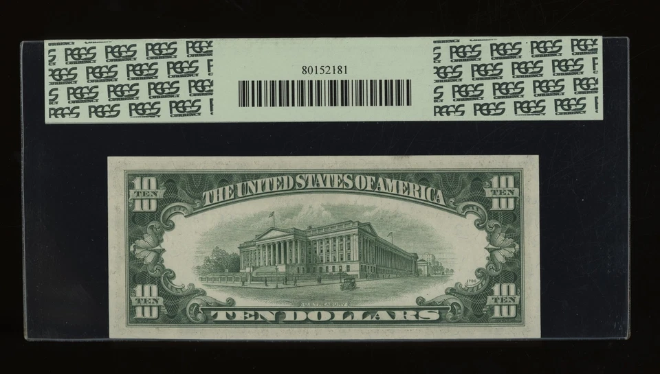 DBR 1950-C $10 FRN New York Gem Fr. 2013-B PCGS 65 PPQ Serial B65961832H - Image 2 of 2