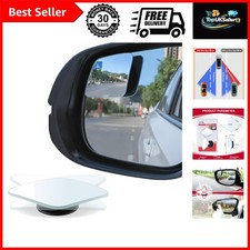Blind Spot Mirror  Rhombus Shaped HD Glass Frameless Convex Rear View Mirror w...