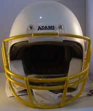 Casco De Fútbol Adams Y4-Elite II, Grande, Con Máscara Facial OPO Amarillo