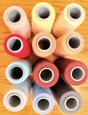 Coats & Clark Dual Duty XP TEX 24 Thread Lot 12 Cones 6000 Yd Used