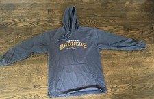 Denver Broncos NFL Men's Small Blue Hoodie Pullover Sweatshirt Small No Tags