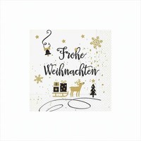 Gw90Bf Frohe Weihnachten Servietten Weihnachten 33X33Cm 20 StüCk Neu & Ovp