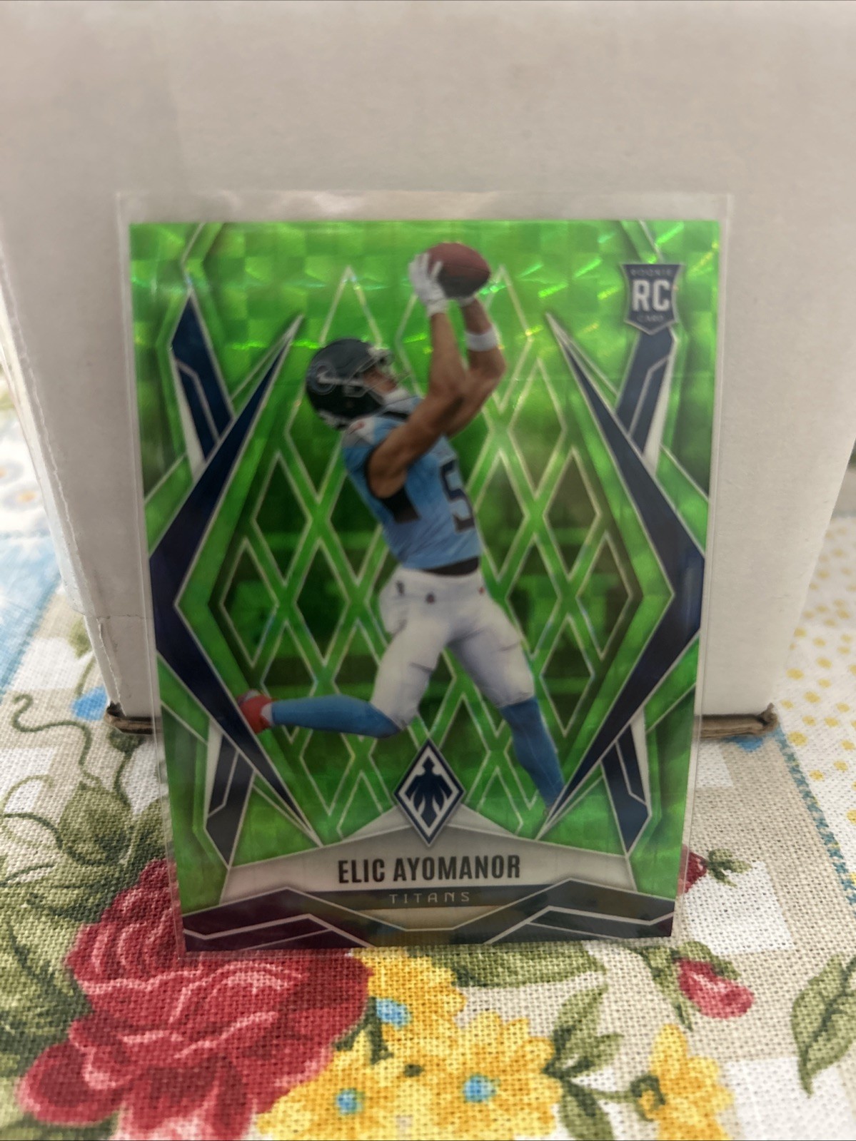 2025 Panini Phoenix - Rookies Elic Ayomanor #167 /285 Green Prizm