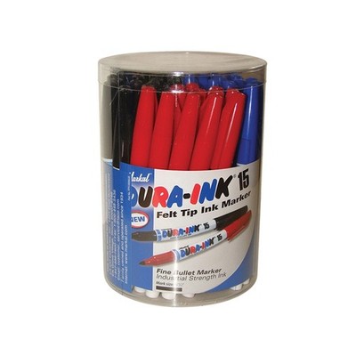 Markal DURA-INK  15 Feine Spitze Marker Gemischte Farben (Tüb 48) MKL96070