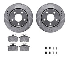 For Audi 200 Quattro 89-91 Brake Kit Drilled Slotted Rear Brake Kit W For Audi 200 Quattro 89-91 Brake Kit Drilled Slotted Rear Brake Kit W