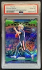 2024 Panini Prizm Drake Maye Fireworks RC Green Rookie #22 Patriots PSA 10