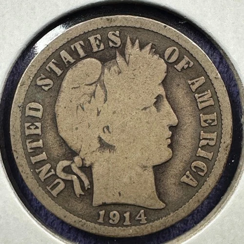 1914-D 10C Barber Dime (89164)