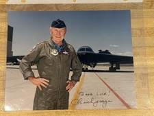 Chuck Yeager Autographed 8x10 Color Photo USA...